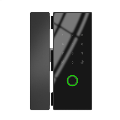10-15mm Fingerprint Remote Control Smart Door Lock with IC Card Password for Fingerprint Door Frameless Glass Push or Sliding Door
